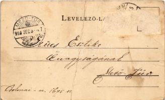 1899 (Vorläufer) Veszprém, Angolkisasszonyok intézete. Pósch Endre kiadása (fa)