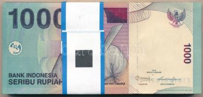 Indonézia 2013. 1000R (100x) eredeti banki kötegelővel, sorszámkövetők T:I,I- Indonesia 2013. 1000 R...