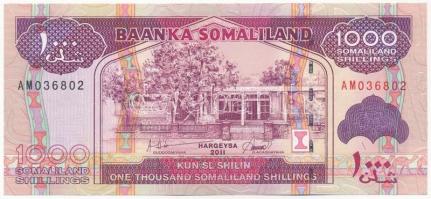 Szomáliföld 2011. 1000Sh "AM 036802" T:I- Somaliland 2011. 1000 Shillings "AM 036802" C:AU Krause P#20a