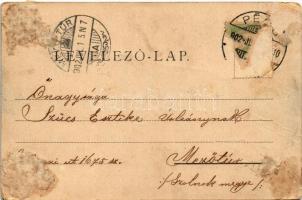 1902 Pécs, zárda. Blancz József kiadása (ragasztónyom / glue marks)