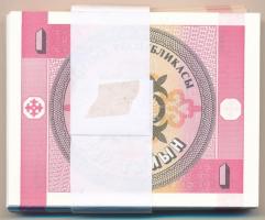 Kirgizisztán 1993. 1t (80x) sorszámkövetők, kötegelővel T:I,I- Kyrgyzystan 1993. 1 Tyiyn (80x) conse...