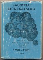 Austria Münzkatalog 1790-1981. Wien, ,Verlag Netto-Marktpreiskatalog. Egészvászon-kötés, kopott, kissé szakadozott papír védőborítóban.