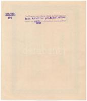 Románia 1922. "Nagyszebeni Földhitelintézet" részbizonylat 10.000L-ről, bélyegzésekkel T:I...