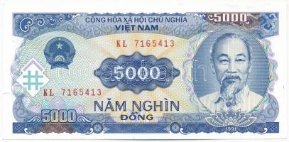 Vietnam 1991. 5000D KL 7165413 T:III szép papír  Vietnam 1991. 5000 Dong KL 7165413 C:F nice paper Krause P#108a