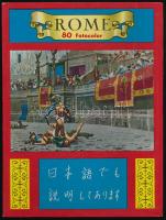 cca 1950 Róma, leporelló 80 színes (utólagosan színezett) képpel, hét nyelven feliratozva, jó állapotban