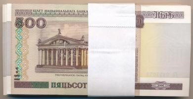Fehéroroszország 2000. 500R (100x) kötegelővel, sorszámkövetők néhány kimaradással T:I-II Belarus 20...