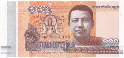 Kambodzsa 2014. 100R T:I Cambodia 2014. 100 Riels C:UNC Krause P#65
