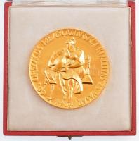 1967. "66. Országos Mezőgazdasági Kiállítás és Vásár / I. díj" aranyozott bronz díjérem, e...