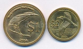 Kókusz (Keeling)-szigetek 2004. 1$ sárgaréz + 2$ sárgaréz T:1- Cocos (Keeling) Islands 2004. 1 Dollar Brass + 2 Dollars Brass C:AU