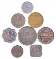 Srí Lanka 1975-1991. 2c-5R (8xklf) T:2 Sri Lanka 1975-1991. 2 Cents - 5 Rupees (8xdiff) C:XF