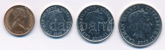 Kajmán-szigetek 1972-2013. 1c-25c (4xklf) T:2
Cayman Islands 1972-2013. 1 Cent - 25 Cents (4xdiff) ...