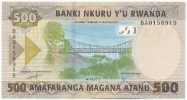 Ruanda 2019. 500Fr "BA 0158919" T:I
Rwanda 2019. 500 Francs "BA 0158919" C:UNC
