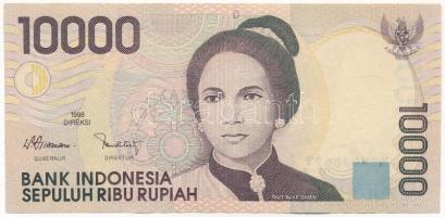 Indonézia 1998. 10.000R YSW 096677 T:III szép papír Indonesia 1998. 10.000 Rupiah YSW 096677 C:F nice paper Krause P#137a