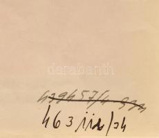 1934 A Dunai Flottilla volt katonája részére szóló igazolás Wulff Olaf, a flottilla utolsó parancsno...