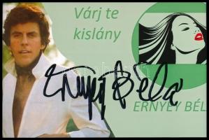 Ernyey Béla színész, énekes autográf aláírása fotón 15x9 cm