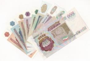 Tadzsikisztán 1994. 1R-1000R (9xklf) T:I,I-
Tajikistan 1994. 1 Ruble - 100 Rubles (9xdiff) C:UNC, A...