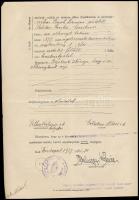 1939 Izraelita anyaköyvi kivonat, anyakönyvvezető rabbi aláírásával