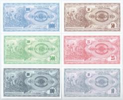 Macedónia 1992. 10D-1000D (6xklf) T:I,I-
Macedonia 1992. 10 Denari - 1000 Denari (6xdiff) C:UNC,AU