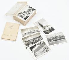 1961 Mi ez? Építészettörténeti társasjáték, kártyajáték, komplett, 100 db kártyával, leírással, eredeti dobozában