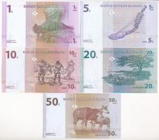 Kongó 1997. 1c - 50c (5xklf) T:I,I-
Congo 1997. 1 Centime - 50 Centimes (5xdiff) C:UNC,AU