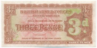 Nagy-Britannia / Katonai kiadás 1948. 3p vízjeles papíron T:III United Kingdom / British Armed Forces 1948. 3 Pence on watermarked paper C:F Krause M16a