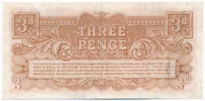 Nagy-Britannia / Katonai kiadás 1948. 3p vízjeles papíron T:III United Kingdom / British Armed Force...