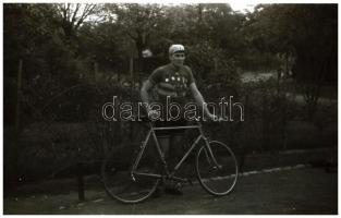 1959 Versenybicikli és versenyző, 7 db negatív kocka