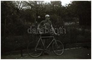 1959 Versenybicikli és versenyző, 7 db negatív kocka