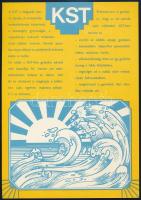 1982 OTP KST (Kölcsönös Segítő Takarékpénztár) kétoldalas reklámlap, 20x14 cm