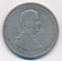 1930. 5P Ag "Horthy jobbra" T:3 patina Adamo P8