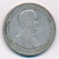 1930. 5P Ag "Horthy jobbra" T:3 patina Adamo P8