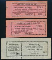 Cca. 1930 Országos református kiállítás kedvezményes belépőjegye + Személy jegy a debreceni Polgári és Gazdakör 1930. évi január 11-én tartandó Zártkörű báljára.