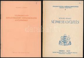 Néprajzi útmutató füzetek, 4 db: 

Katona Imre: Útmutató a népköltészet gyűjtéséhez. Megjelent 300...