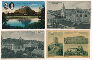 9 db RÉGI történelmi magyar város képeslap vegyes minőségben / 9 pre-1945 historical Hungarian town-view postcards in mixed quality