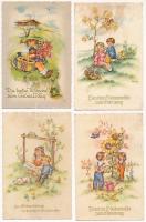 25 db RÉGI motívum képeslap: gyerekek üdvözlőlapokon / 25 pre-1945 motive postcards: children greeting