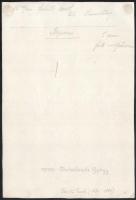 1919-1931 Michailovits György huszár főhadnagy, a cs. és kir. 10. huszárezred volt tisztje részére k...