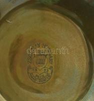 Zsolnay áttört váza, eozin mázas, jelzett, hibátlan, m:26 cm