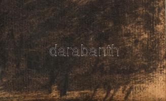 Nagy István (1873-1937): Gyerekportré. Szén, papír, jelezve jobbra lent, üvegezett fakeretben, 40,5x...