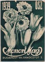 1939 A Monori Mag őszi képes árjegyzéke, szórólapokkal, 15p
