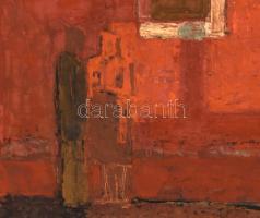 Miháltz Pál (1899-1988): Fények és árnyékok, 1974. Tojás-olajtempera, farost. Jelezve jobbra lent. H...