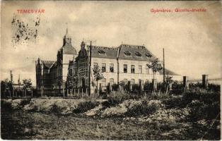 1909 Temesvár, Timisoara; Gyárváros, GIzella árvaház / orphanage (EB)