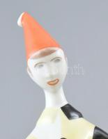 Aquincum zenész figura .Tervező: Török János. Kézzel festett, jelzett, hibátlan. 20 cm