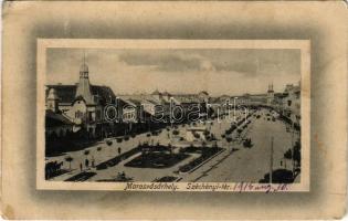 1915 Marosvásárhely, Targu Mures; Széchenyi tér / square (Rb)