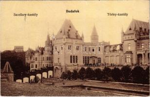 1906 Budapest XXII. Budafok, Sacellary és Törley kastély. Kohn és Grünhut kiadása (Rb)