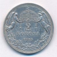 1913KB 2K Ag "Ferenc József" T:1-,2 patina 
Adamo K6