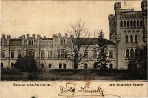 1908 Galánta, Galanta; Gróf Esterházy kastély / castle (fl)