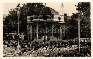 1943 Budapest XIV. Városliget, Hungária Park (Angol Park), Sternberg hangszergyár zene pavilonja a Rákóczi út 60. szám alatt, reklám