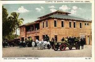 Cristobal (Canal Zone), Cuartel de Bamba, Fire Station, firefighters