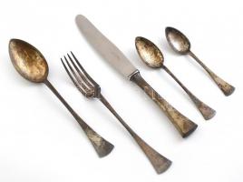 Ezüst (Ag) keresztelőkészlet díszdobozban, jelzett, nettó: 158g