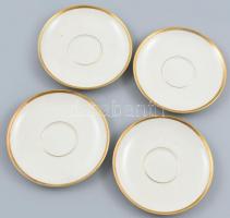 Rosenthal 4 személyes mokkáskészlet, aranyozott porcelán, jelzett, hibátlan